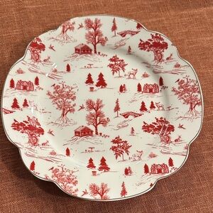 Monterey Bay Red and White Scenic Salad Plate